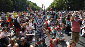 ‘Full-blown fascism’: PREGNANT Aussie woman handcuffed & charged with inciting anti-lockdown event on Facebook