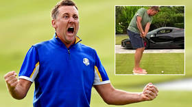 'How else would I practice?' Golfer Ian Poulter NAILS 'Ryder Cup pressure' by ACEING trick shot through window of Ferrari (VIDEO)