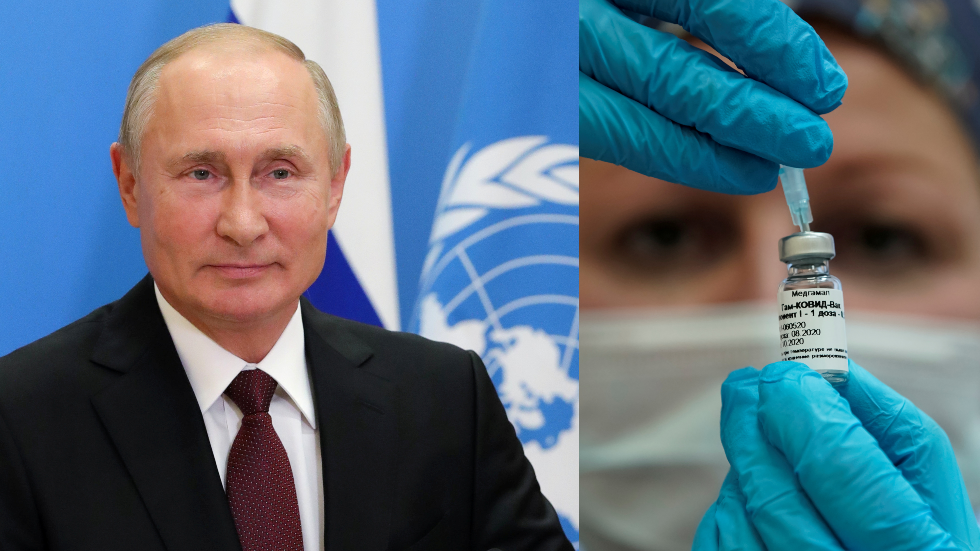 Putin offers UN staff FREE DOSE of Russia's pioneering Sputnik V jab as he calls for global conference on Covid-19 vaccine