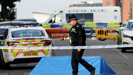 The scene of reported stabbings in Birmingham on September 6. © REUTERS/Phil Noble