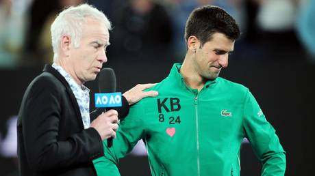 Advice: John McEnroe says Novak Djokovic should embrace the inevitable "bad guy" persona the media will place on him
