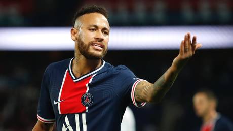 Frustrated: PSG star Neymar