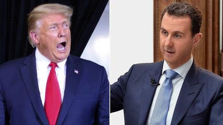 (L) Donald Trump © REUTERS/Jonathan Ernst; (R) Bashar Assad © Handout via REUTERS/SANA