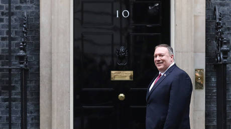 FILE PHOTO: US Secretary of State Mike Pompeo in London