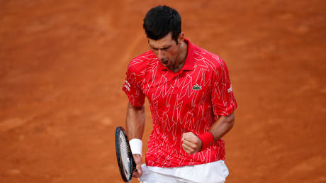 Novak Djokovic overcame Argentine Diego Schwartzman in Italy. © Reuters