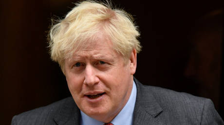 Britain's Prime Minister Boris Johnson leaves Downing Street, in London, Britain, September 22, 2020.