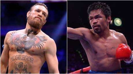 Conor McGregor and Manny Pacquiao. © USA Today Sports