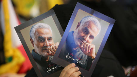 Pictures of the late Iran's Quds Force top commander Qassem Soleimani