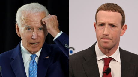 Joe Biden and Mark Zuckerberg © Reuters / Kevin Lamarque and Andreas Gebert