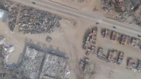 Fresh drone VIDEO shows Beirut resembling Moon's surface one month after huge blast left 1,000s dead and injured