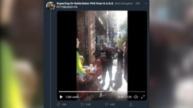 Thirst for justice? BLM protester in ‘Nazi lives don’t matter’ T-shirt, chugs elderly white woman’s beer in Pittsburgh