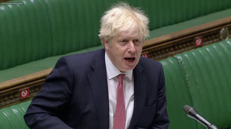 Britain's Prime Minister Boris Johnson, October 7, 2020, © Reuters TV via REUTERS