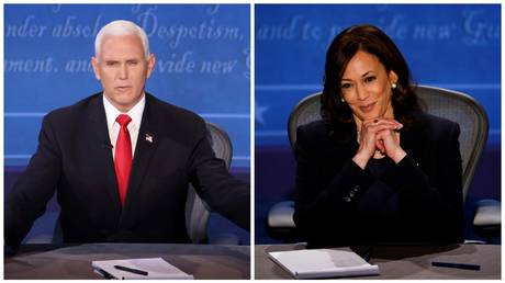 Mike Pence (L) © Reuters / Lucy Nicholson; Kamala Harris (R) © Reuters / Brian Snyder