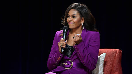 FILE PHOTO: Former First Lady Michelle Obama, May 11, 2019 in Atlanta, Georgia