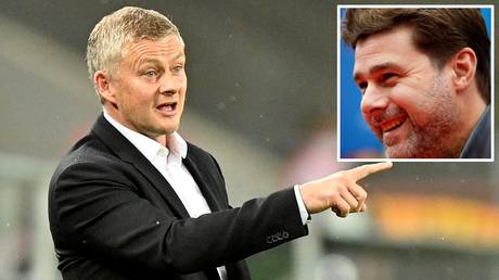 Managerial change? Ole Gunnar Solskjaer's position at Old Trafford has been linked with Mauricio Pochettino (inset)