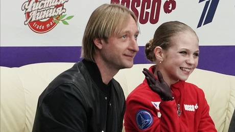 'This is NOT your victory!': Evgeni Plushenko blasted by Eteri Tutberidze fans for 'boasting' about Trusova success