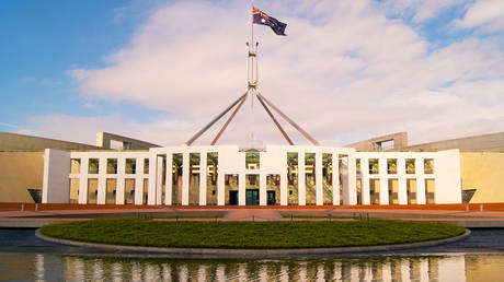 Parliament House in Canberra, Australia.