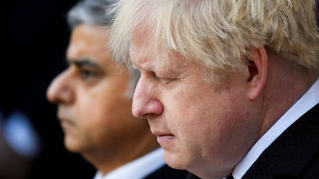 Britain's Prime Minister Boris Johnson and Mayor of London Sadiq Khan. © Reuters / Toby Melville