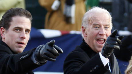 FILE PHOTO: Joe Biden with his son Hunter