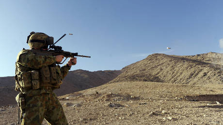 FILE PHOTO: An Australian soldier in Afghanistan