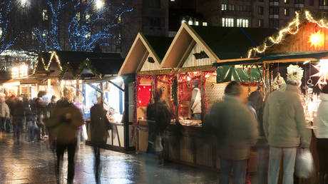 FILE PHOTO: Christmas Market in Edinburgh, Scotland.