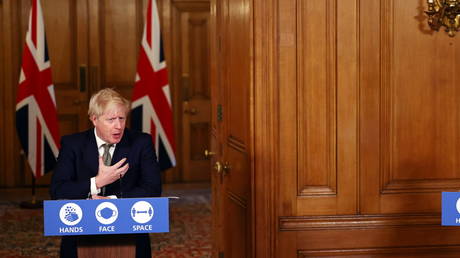 Britain's Prime Minister Boris Johnson at Downing Street in London, Britain, October 22, 2020