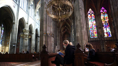FILE PHOTO: The Votivkirche church, in Vienna, Austria, October 6, 2020.