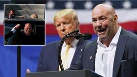 'You're just stirring': Mask brigade outraged as UFC's White is spotted leaving car with Trump without face covering (VIDEO)