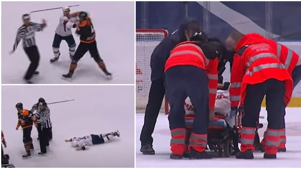 Photo of Úzkostlivé scény slovenského hokejistu sa tiahnu po úderu kanadského rivala (video) – RT Sports News