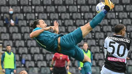 Zlatan strikes again! Ibrahimovic nets OVERHEAD KICK winner as AC Milan defeat Udinese (VIDEO)