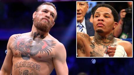 Admiring the technique: Conor McGregor praised Gervonta Davis (inset)