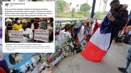 AP blames France for INCITING Muslims to chop heads off, deletes & rewrites tweet after ferocious criticism