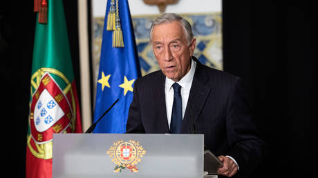 FILE PHOTO Portugal's President Marcelo Rebelo de Sousa  © Pool via REUTERS / Miguel Figueiredo Lopes