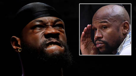 Former WBC boxing champion Deontay Wilder (left) and Floyd Mayweather © Steve Marcus / Reuters Jasen Vinlove / USA Today Sports via Reuters