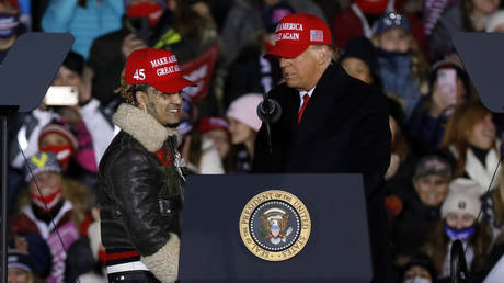 &lsquo;Little Pimp&rsquo;? Trump mistakes name of rapper Lil Pump at final campaign rally as critics call for musician&rsquo;s career to &lsquo;tank&rsquo;