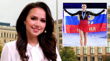 Russian figure skating champion Alina Zagitova is now a TV presenter on Ice Age © Instagram / azagitova