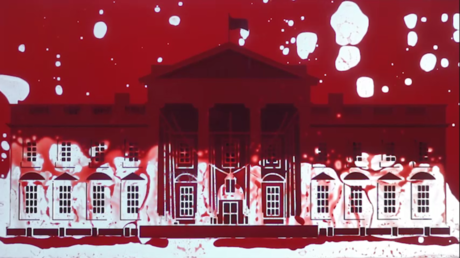 'The White House Filled with American Blood' by Andrei Molodkin