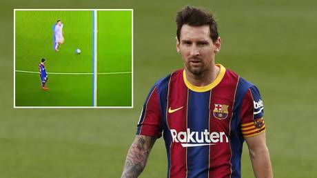 Barcelona skipper Lionel Messi has been criticized for the clip. © Reuters / Twitter @cholometr0