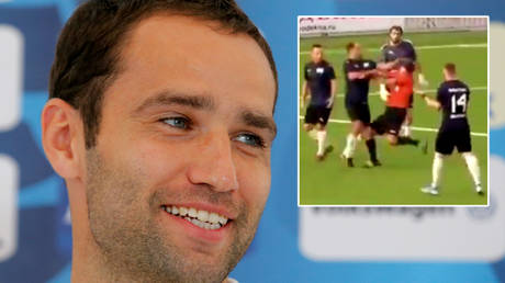 Ex-Russia football captain Roman Shirokov faces a court case over his attack on a referee © Maxim Shemetov / Reuters | © Twitter / Dmitry Egorov