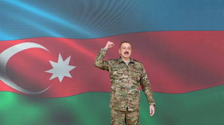 Azerbaijan's President Ilham Aliyev in Baku, Azerbaijan, November 8, 2020