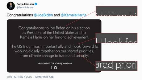 Screenshot © Twitter / @BorisJohnson