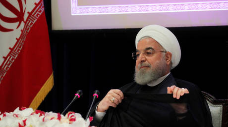 Iranian President Hassan Rouhani speaks at a news conference on the sidelines of the UN General Assembly in New York, US, September 26, 2019. © Reuters / Brendan McDermid