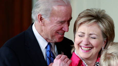 FILE PHOTO: US Vice President Joe Biden and US Secretary of State Hillary Clinton in Washington, DC January 29, 2009.