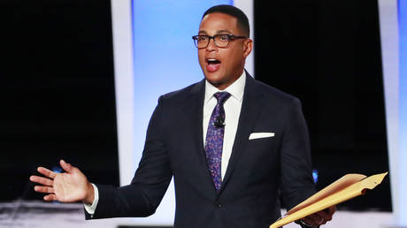 CNN's Don Lemon is shown at a Democrat presidential debate in July 2019.