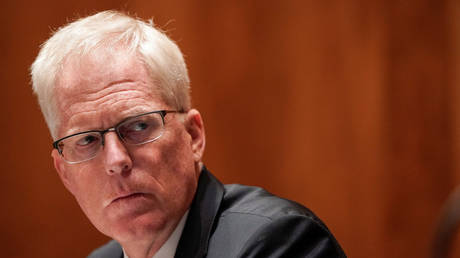 Christopher Miller is shown at a US Senate hearing in September.