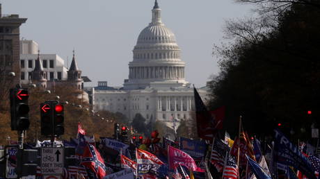 Rumors of 'pardon' for Trump come after the 'Million MAGA March' in support of the current president on November 14, 2020.