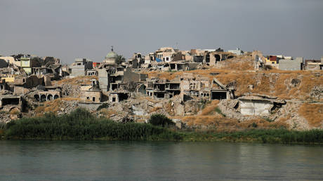 FILE PHOTO: A view shows the destroyed houses in the old city of Mosul, Iraq, on June 3, 2020.