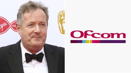 (L) Piers Morgan © Global Look Press via ZUMA Press / Keith Mayhew; (R) © Ofcom logo