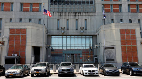 FILE PHOTO. A view of the Metropolitan Detention Center (MDC) where Ghislaine Maxwell is being kept.