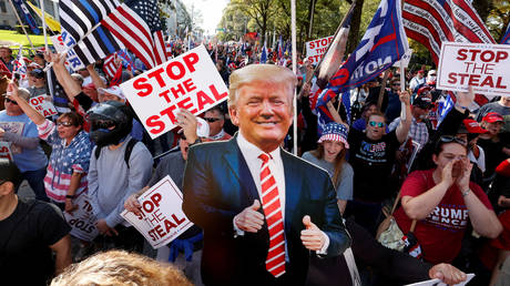 Supporters of Donald Trump protest against the results of the 2020 U.S. presidential election in Atlanta, Georgia, November 21, © Reuters / Chris Aluka Berry